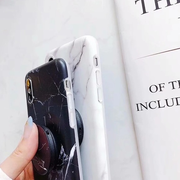 NEW iPhone Max/XR/X/XS/7/8/Plus White Marble Case - Picture 4 of 5